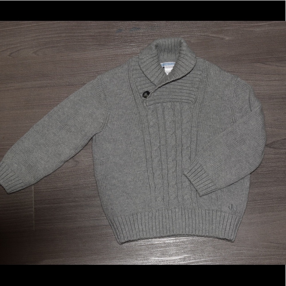Toddler Janie and Jack gray sweater